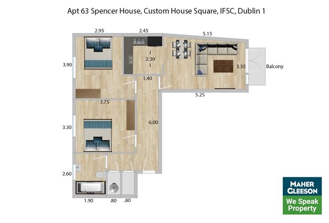 63 Spencer House, Custom House Square, Mayor Street Lower, IFSC, Dublin 1