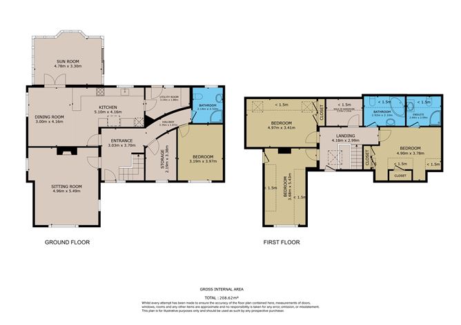 Floor plan — Ardgort, 3 Ard Cleire, Schull, Co. Cork