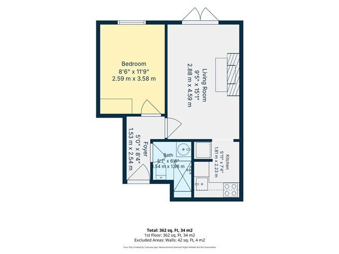 Floor plan — Apartment 52, Gandon Close, Harold's Cross, Dublin 6W, Dublin