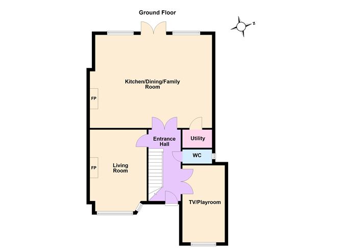 Floor plan — Dunloe, 16 Killiney Grove, Dalkey, Co. Dublin