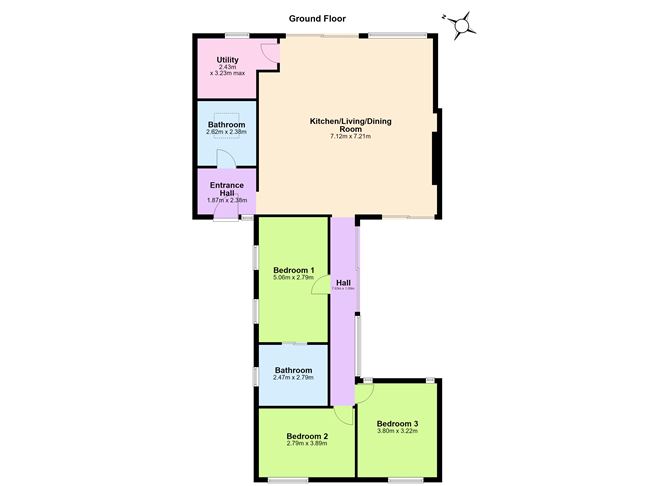 Floor plan — 39 Ailesbury Grove, Dundrum, Dublin 16