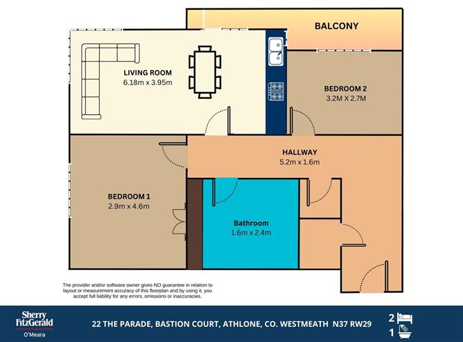 22 The Parade, Bastion Court, Connaught St., Athlone, Co. Westmeath
