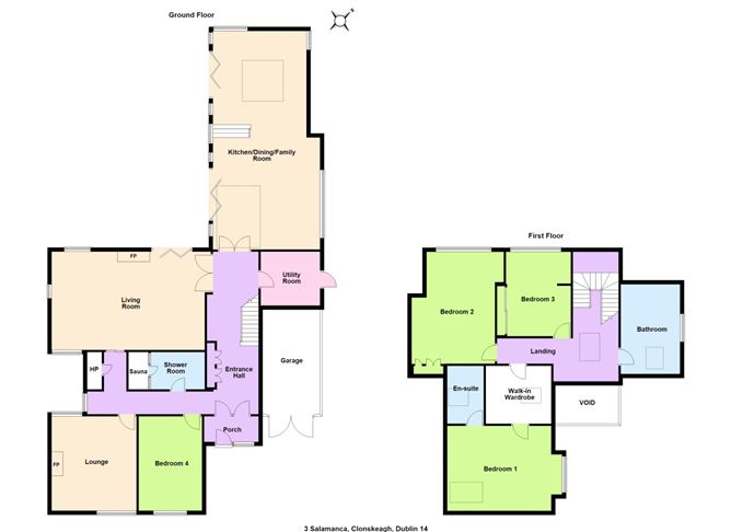 Floor plan — 3 Salamanca, Clonskeagh, Dublin 14