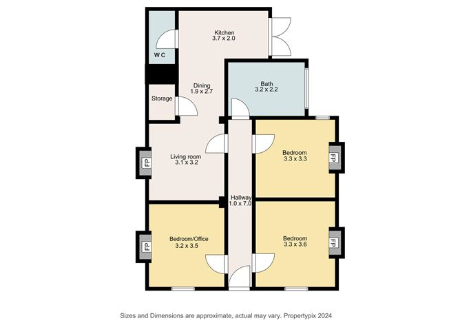 Floor plan — 3 Oakfield Place, Portobello, Dublin 8