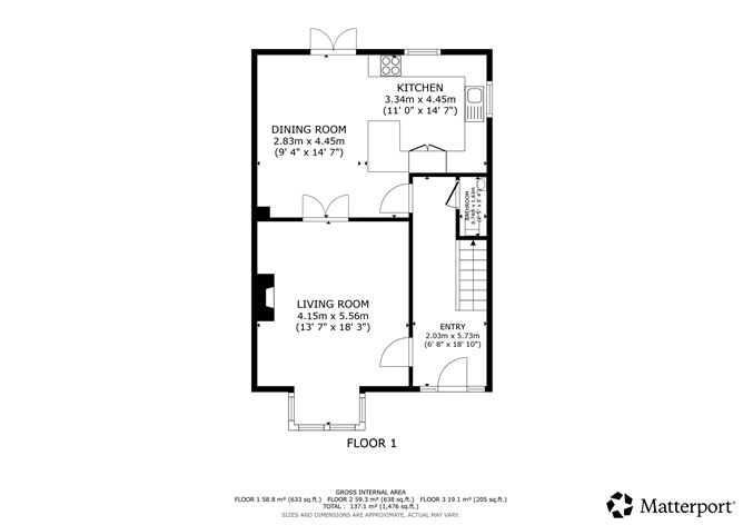 Floor plan — 73 Donabate Village, Donabate, County Dublin