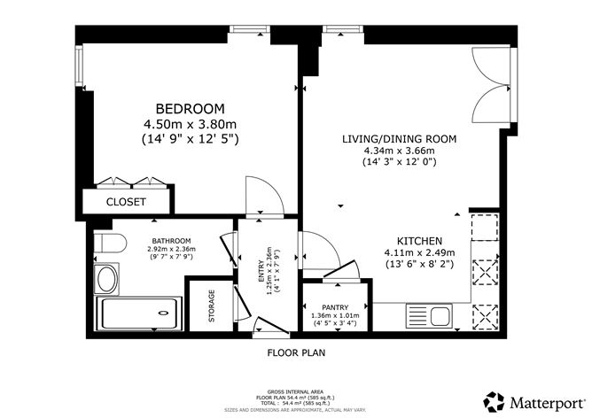Floor plan — 54 Clearstream Court, Finglas, Dublin 11
