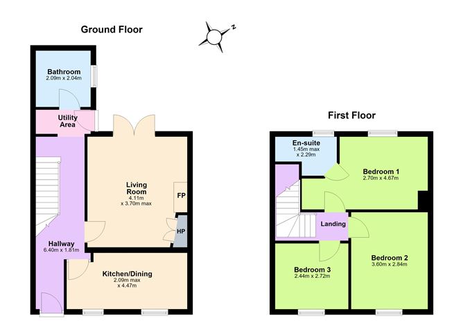 Floor plan — 105 Marian Park, Drogheda, Louth