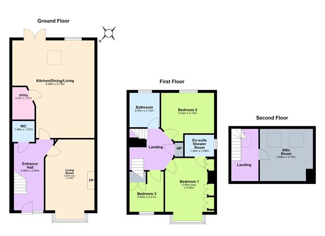 Floor plan — 33 Cill Carban, Duleek, Meath