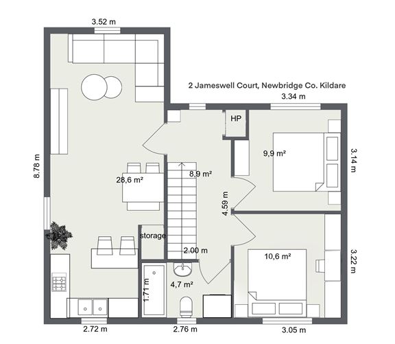 Apt 2, Block 5, Jameswell Court, Newbridge, Kildare