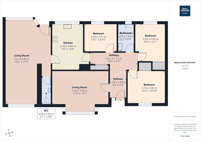 Floor plan — 11 Sunnyside Heights, Miltown Road, Kilkee, Co. Clare