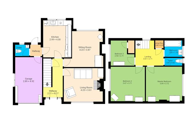Floor plan — 8 Green Gardens, New Road, Bandon, West Cork