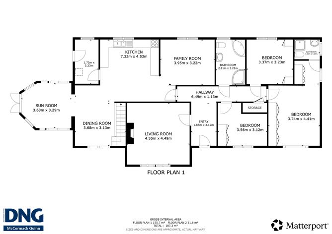 Floor plan — Killelan, Castlebridge, Co. Wexford