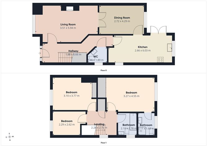 Floor plan — 62 Highfield Manor, Graiguecullen, Co. Carlow