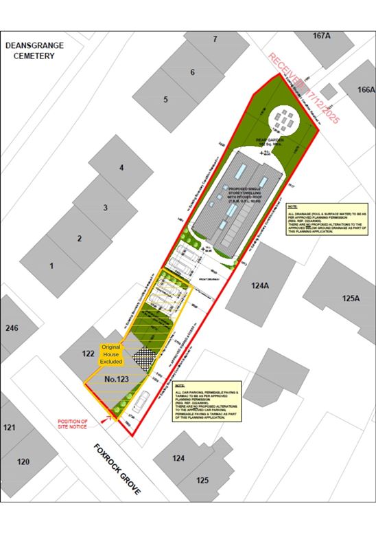 Site for 143SqM Bungalow, Foxrock Grove, Foxrock, Dublin 18