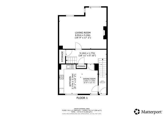 Floor plan — Apt 19 Loftus Square, Rathfarnham Gate, Rathfarnham, Dublin 14