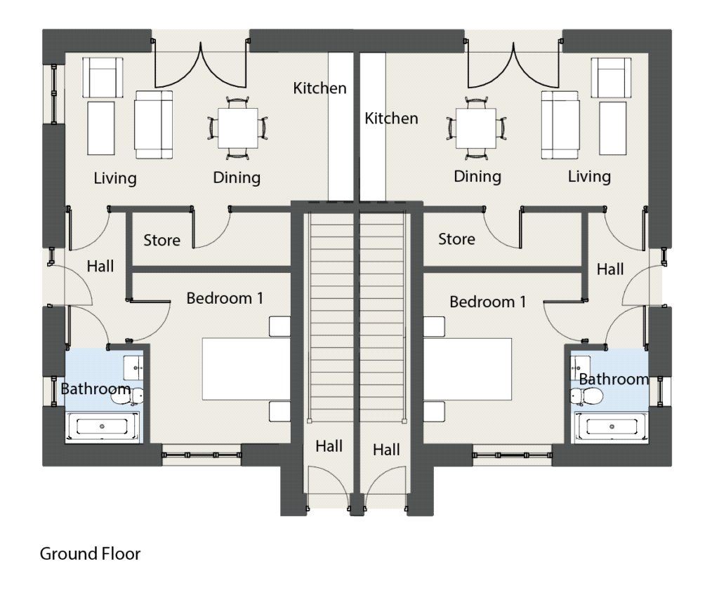 M Type - 1 Bed Maisonette, Oak Church, Kildare, Co. Kildare
