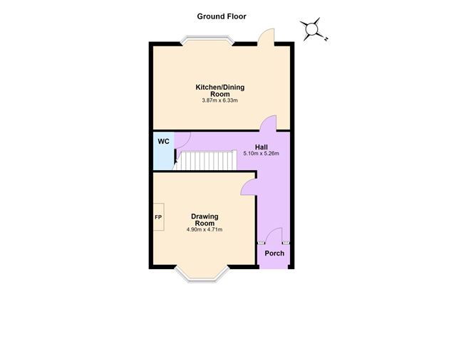 Floor plan — 14 Grosvenor Place, Rathmines, Dublin 6