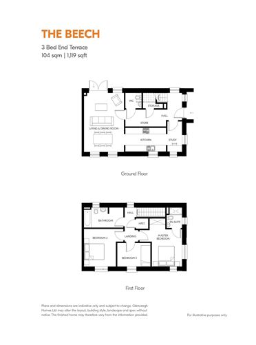 Floor plan — The Beech, Corballis View, Donabate, Dublin