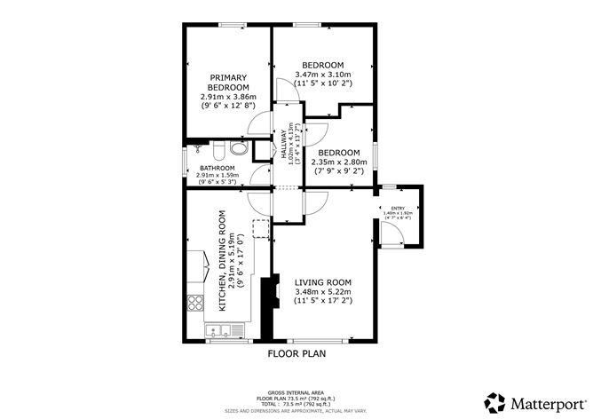 Floor plan — 11 Kenure Lawns, Rush, County Dublin