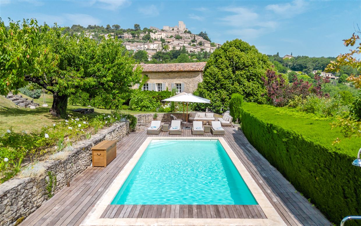 Picturesque Hills,Lacoste,Provence-Alps-French Riviera,France
