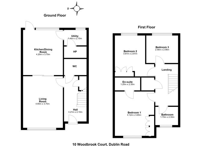 Floor plan — 10 Woodbrook Court, Old Bray Road, Shankill, Co. Dublin