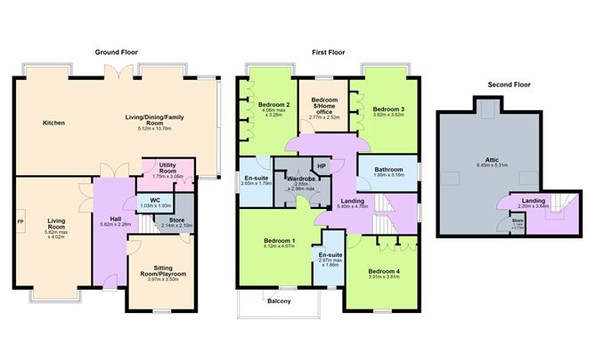 Floor plan — 27 Cairnfort, Stepaside, Dublin 18