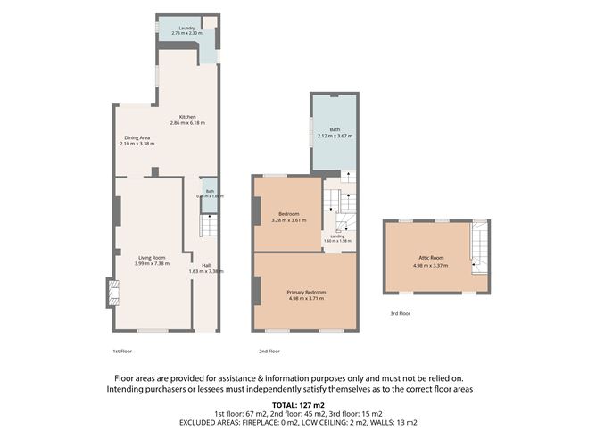 Floor plan — 17 CADOGAN ROAD (WITH ATTIC CONVERSION), Fairview, Dublin 3