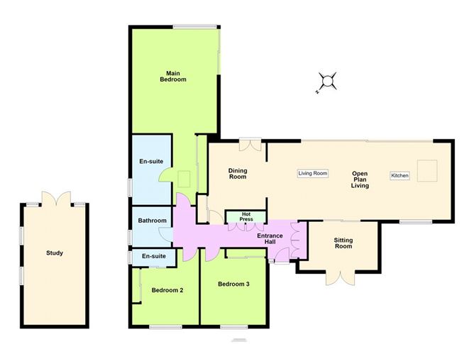 Floor plan — Priory Bank, Sydney Avenue, Blackrock, Co. Dublin