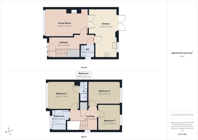 Floor plan — 12 Elm Park, Carraig An Áird, Waterford City, Waterford