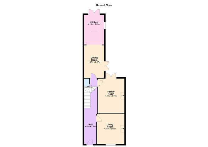 Floor plan — 4 Le Bas Terrace, Leinster Road West, Rathmines, Dublin 6