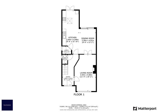 Floor plan — 1 Kelly's Bay Parade, Skerries, County Dublin