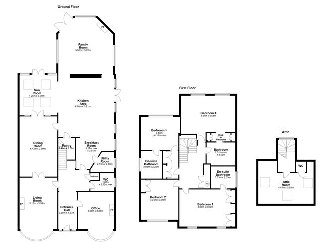 Floor plan — 81 Nutley Lane, Ballsbridge, Dublin 4