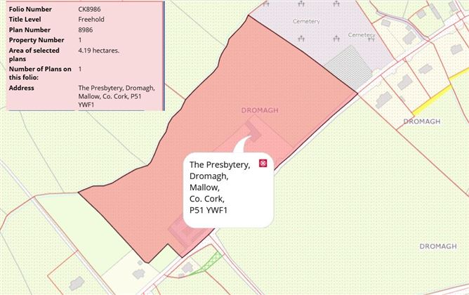 "The Presbytery" On 9.53 Acres, Dromagh, Mallow, Co. Cork