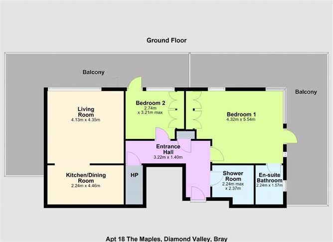 Floor plan — 18 The Maples, Diamond Valley, Bray, Co. Wicklow
