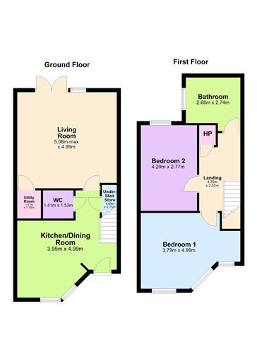 Floor plan — 19 Dawson Place, Arbour Hill, Stoneybatter, D 7