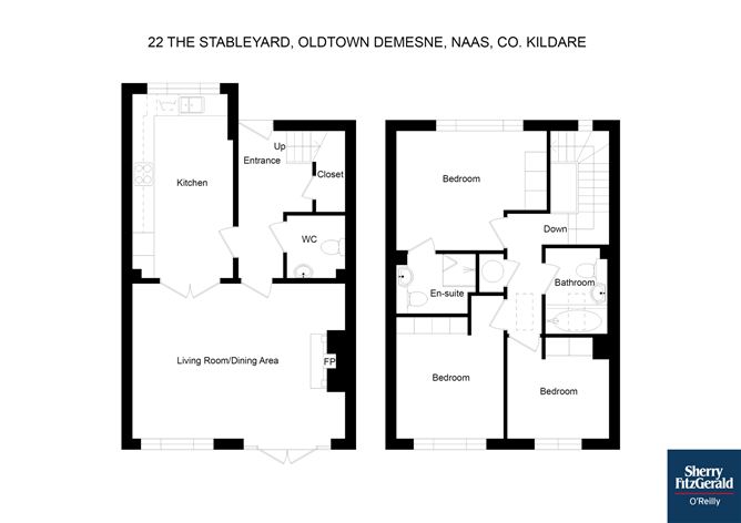 Floor plan — 22 The Stableyard, Oldtown Demesne, Naas, Co. Kildare