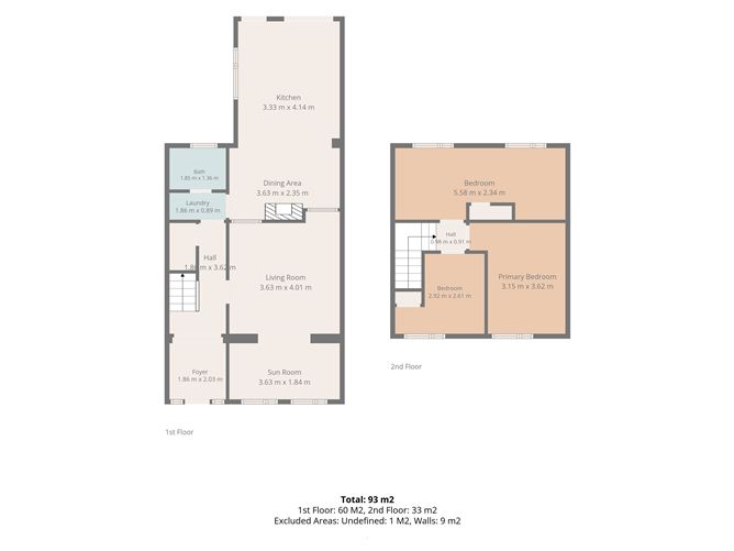 Floor plan — 6 Castletimon Park , Kilmore, Dublin 5