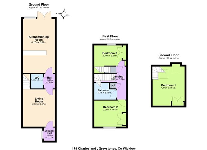 Floor plan — 179 Charlesland Court, Greystones, Wicklow