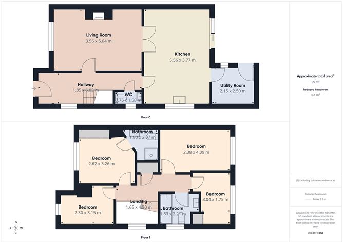 Floor plan — 36 Annsfield Woods, Baylough, Athlone