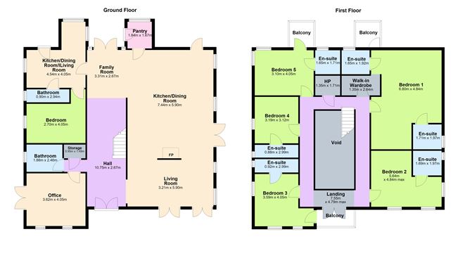 Floor plan — Riverdale House, Lyrath, Kilkenny, Co. Kilkenny