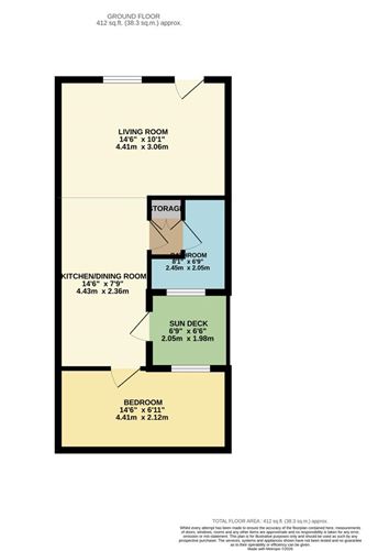 Floor plan — 51 Rialto Cottages, Rialto, Dublin 8, Co. Dublin