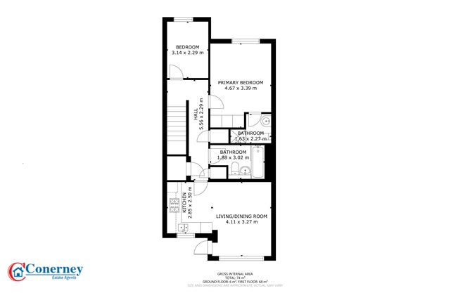 Floor plan — 6 Belarmine Vale, Stepaside, Dublin 18