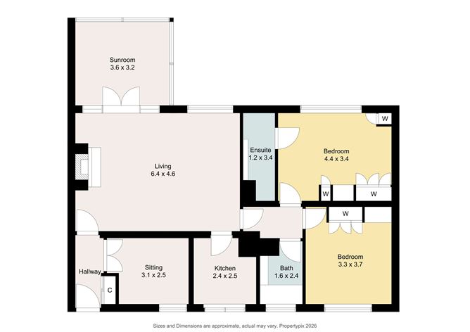 Floor plan — 14 Brookfield Court, Dartry, Dublin 6