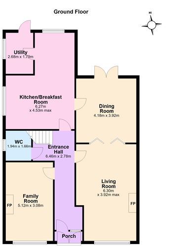 Floor plan — 12 Parkvale, Dundrum, Dublin 16