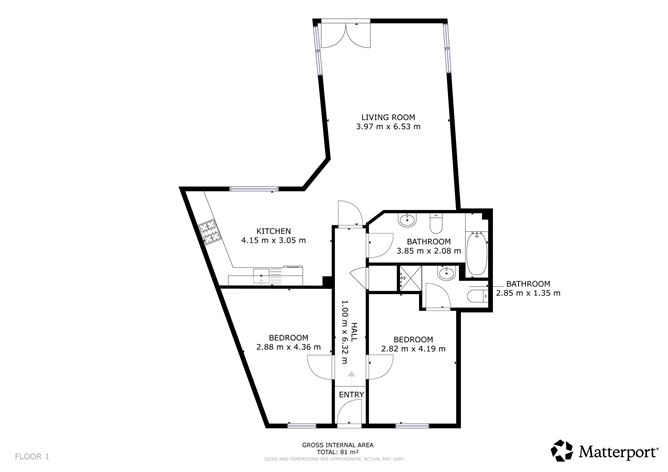Floor plan — No. 21A & No. 21B King St., Wexford Town, Co. Wexford