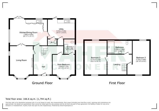 Floor plan — Baunaughra, Rathdowney, Laois