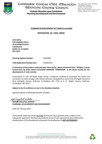 St Brigid's Terrace, Rathnew, Wicklow