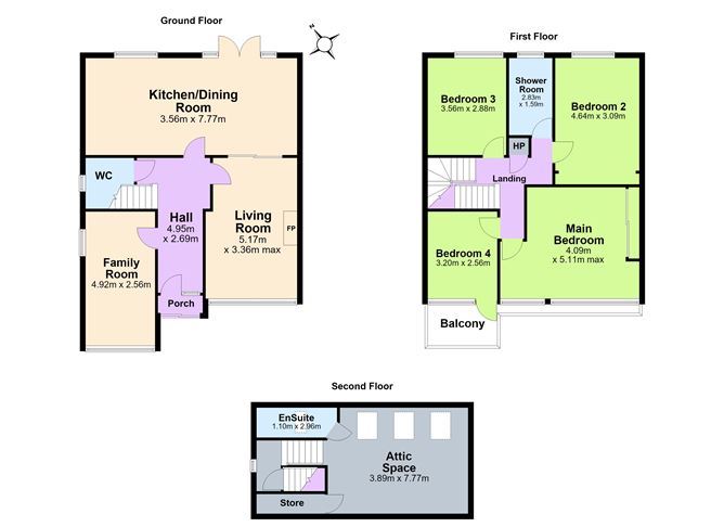 Floor plan — 26 Glenageary Park, Glenageary, Co. Dublin