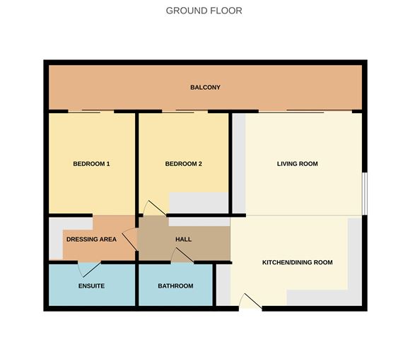 Floor plan — 17 The Shore, Seamount Rise Apartments, Malahide, Co. Dublin