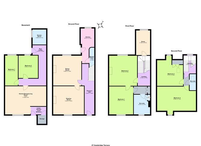 Floor plan — 27 Cambridge Terrace, York Road, Dun Laoghaire, Co. Dublin